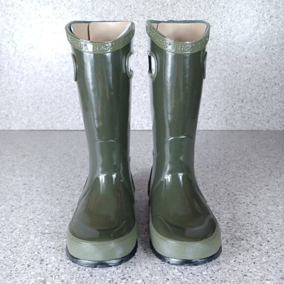 BOGS Rainboot Dark Hunter Green Kids Waterproof Shoes - Picture 3 of 8